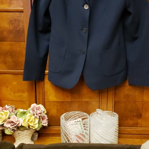 TOMBOLINI navy blue stripe jacket . - Picture 6 of 8